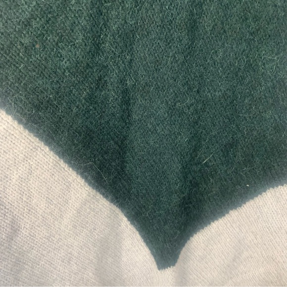 ELK Alpaca Wool Blend Color Block Poncho Sweater - Picture 7 of 16